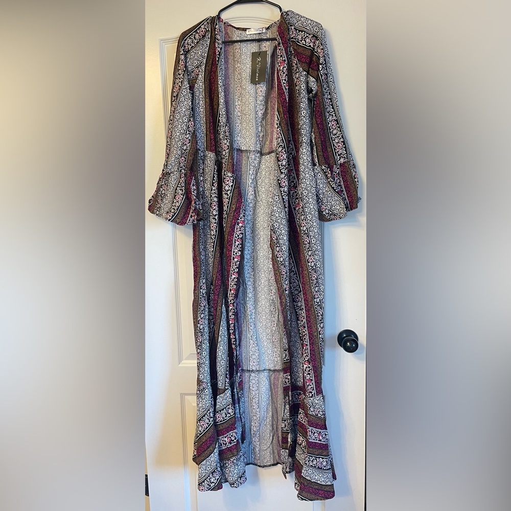 Boho Bell Sleeve Wrap Dress